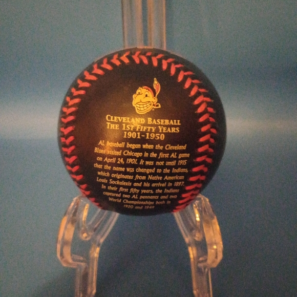 Cleveland Indians Chief Wahoo Baseball 2001 Fotoball The 1st 50 Years 1901-1950 - Picture 8 of 8